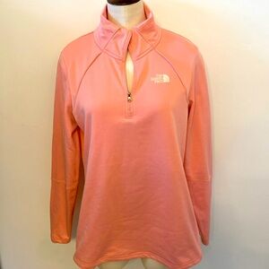 The North Face Light Pink 1/4 zip Pullover Jacket Flex II Size Medium